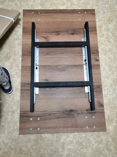 Деревянный стол Лота Лофт 120x75 дуб крафт табачный / черный матовый фото покупателя 519