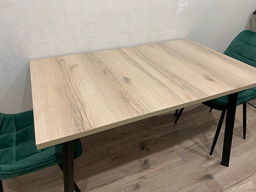 Стол раскладной Колон Лофт 120 32 мм дуб галифакс табако / черный матовый фото покупателя 132