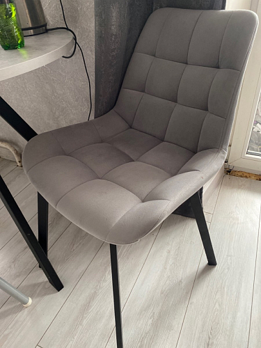 Стул на металлокаркасе Челси велюр коричневый / черный каркас фото покупателя 148