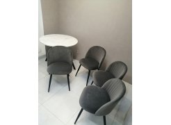 Стул на металлокаркасе Gabi gray / black фото покупателя 385