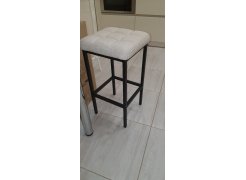 Барный стул Лофт кожзам темно-серый / черный матовый фото покупателя 166