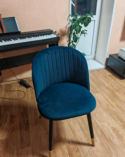 Стул на металлокаркасе Gabi 1 light purple / black фото покупателя 589