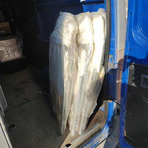 Стул на металлокаркасе Gikat серый полимер / светлый мусс фото покупателя 7