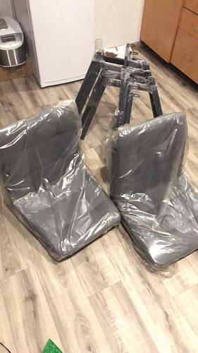 Комплект стульев Чилли 2 шт бежевый / черный фото покупателя 400