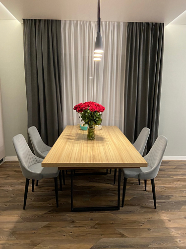 Стул на металлокаркасе Kora dark gray / black фото покупателя 322