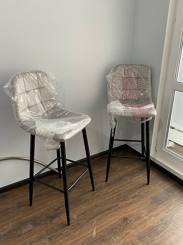 Барный стул Chio black / grey фото покупателя 22