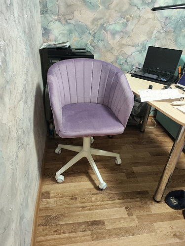 Компьютерное кресло Тибо светло-коричневый / белый фото покупателя 166