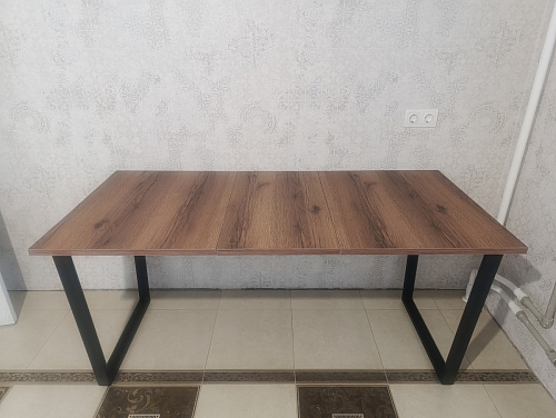 Деревянный стол Лота Лофт 120x75 дуб крафт табачный / черный матовый фото покупателя 709