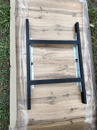 Деревянный стол Лота Лофт 140х80 черный матовый / бетон светлый фото покупателя 472