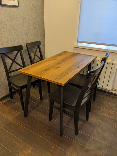 Стол Тринити Лофт 120 32 мм бетон / черный матовый фото покупателя 169