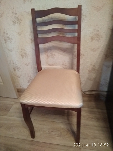 Деревянный стул Амадиу камелия ромб / орех фото покупателя 9