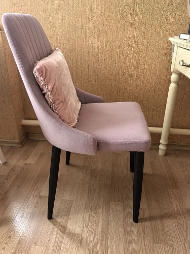 Стул на металлокаркасе Kora light purple / black фото покупателя 49