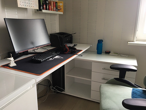 Компьютерный стол с тумбой КСТ-109 тумба слева фото покупателя 100