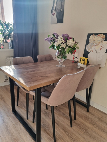 Стул на металлокаркасе Челси бирюзовый / черный фото покупателя 23