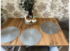 Стол Лота Лофт 140 25 мм черный матовый / дуб вотан фото покупателя 288