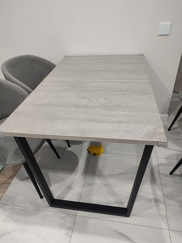 Деревянный стол Лота Лофт 120х75 белый матовый / дуб крафт золотой фото покупателя 56