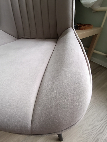 Стул на металлокаркасе Седа К латте / черный фото покупателя 328