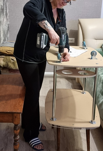 Стол сервировочный Банкет дуб беленый фото покупателя 1