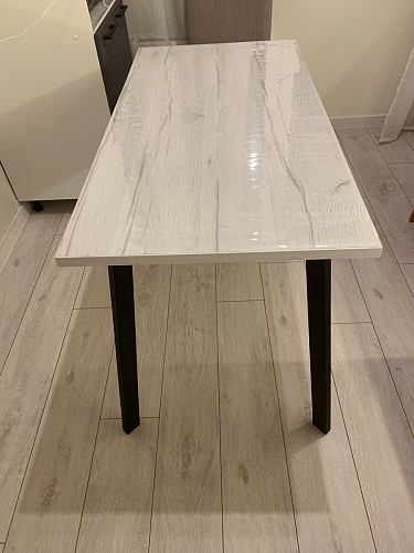 Стол Тринити Лофт 120 25 мм черный матовый / юта фото покупателя 223