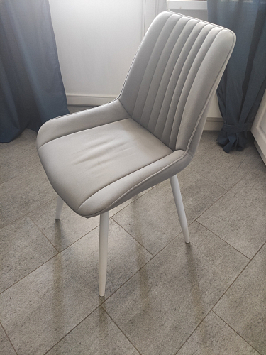 Стул на металлокаркасе Седа К латте / черный фото покупателя 67