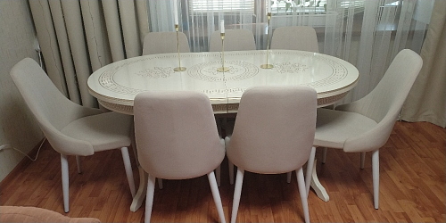 Стул на металлокаркасе Kora white / gray фото покупателя 322