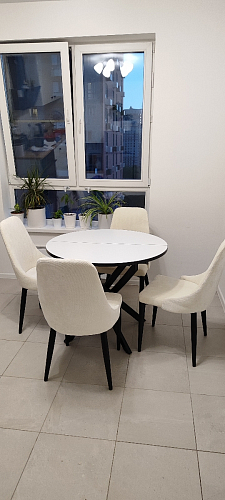 Стул на металлокаркасе Kora beige / black фото покупателя 299