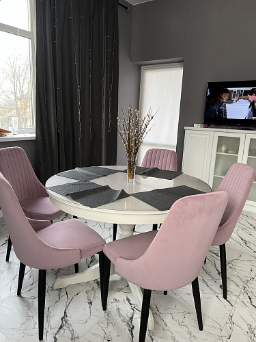 Стул на металлокаркасе Kora wine red / black фото покупателя 464