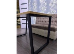 Стол Лота Лофт 140 25 мм черный матовый / дуб вотан фото покупателя 549