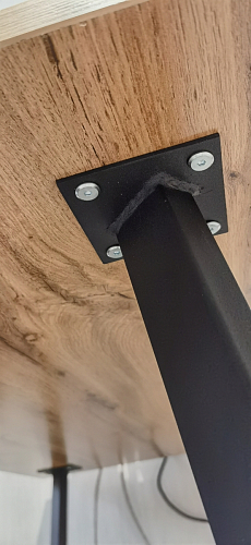 Стол Тринити Лофт 120 32 мм дуб галифакс табако / черный матовый фото покупателя 415