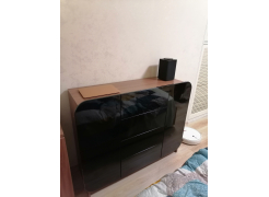 Комод Мебелеф - 37 ясень шимо тёмный / белоснежный глянец фото покупателя 1