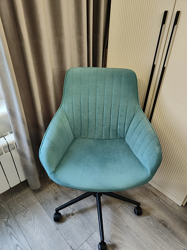 Компьютерное кресло Dublin/Дублин хром / вельвет серый фото покупателя 5