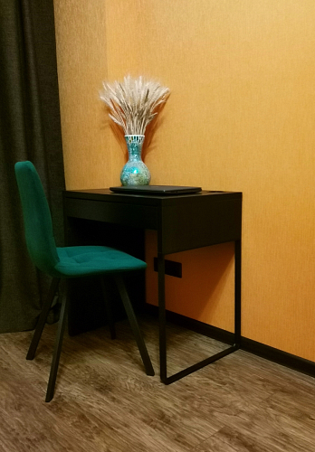 Стул на металлокаркасе Чилли К светло-серый велюр / черный каркас фото покупателя 1168