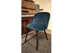 Стул на металлокаркасе Gabi 1 бежевый / черный с серебряными наконечниками фото покупателя 262