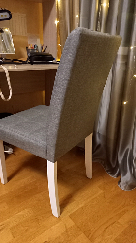 Стул Madina dark walnut / fabric grey фото покупателя 1