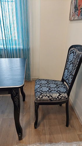 Деревянный стул Клето патина золото / ромб фото покупателя 3