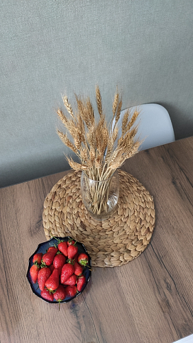 Стол Тринити Лофт 120 32 мм бетон / черный матовый фото покупателя 124