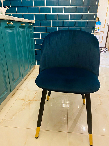 Стул на металлокаркасе Gabi gray / black фото покупателя 469