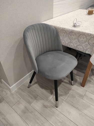 Стул на металлокаркасе Gabi gray / black фото покупателя 154