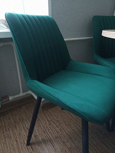 Стул на металлокаркасе Седа К кирпичный / черный фото покупателя 140