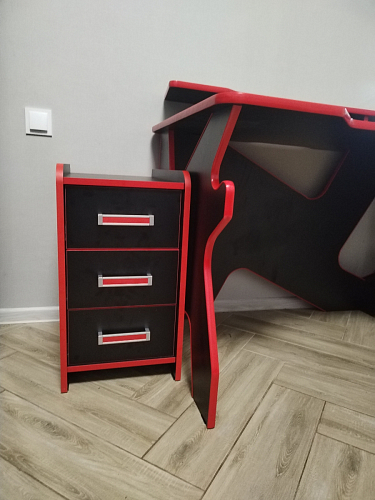 Тумба Ханна черная / красная - Уцененный экземпляр фото покупателя 32