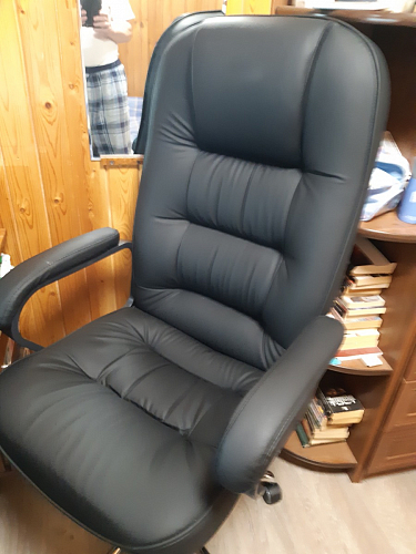 Компьютерное кресло СН9944 22 черный / хром фото покупателя 1