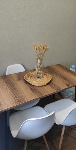 Стол Тринити Лофт 120 32 мм дуб галифакс табако / черный матовый фото покупателя 316