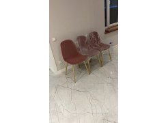 Стул на металлокаркасе Dabl wine red фото покупателя 130
