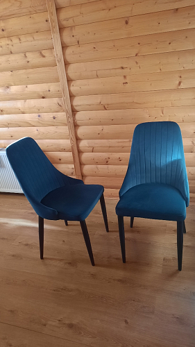 Стул на металлокаркасе Kora beige / black фото покупателя 317