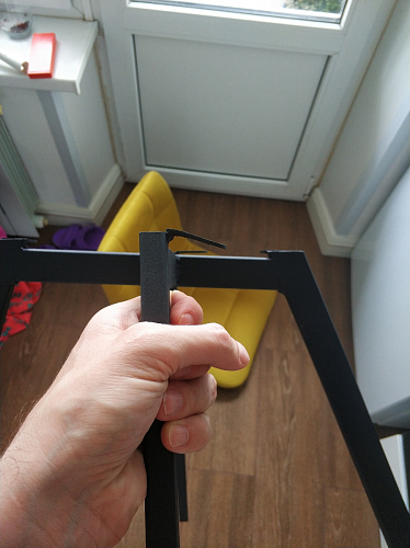 Стул на металлокаркасе Чилли светло-серый / черный фото покупателя 111