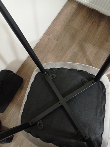 Стул на металлокаркасе Capri голубой фото покупателя 90