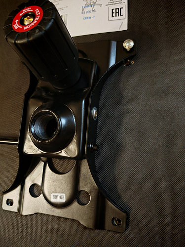 Компьютерное кресло Driver/Драйвер кожзам черный / ткань синий фото покупателя 27