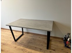 Стол Лота Лофт 140 25 мм черный матовый / бетон фото покупателя 212