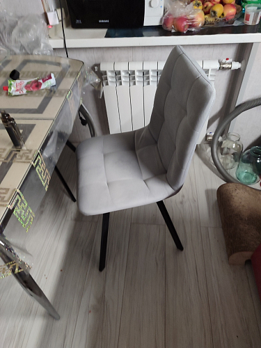 Комплект стульев Чилли 2 шт бежевый / черный фото покупателя 436