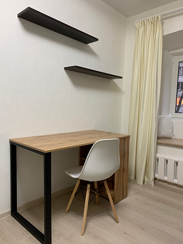 Письменный стол Битти Лофт 116х60х75 креатель / черный матовый фото покупателя 131